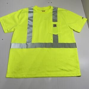 Carhartt Force High Visibility Large Relaxed Fit Class 3 Short Sleeve Shirt Neon